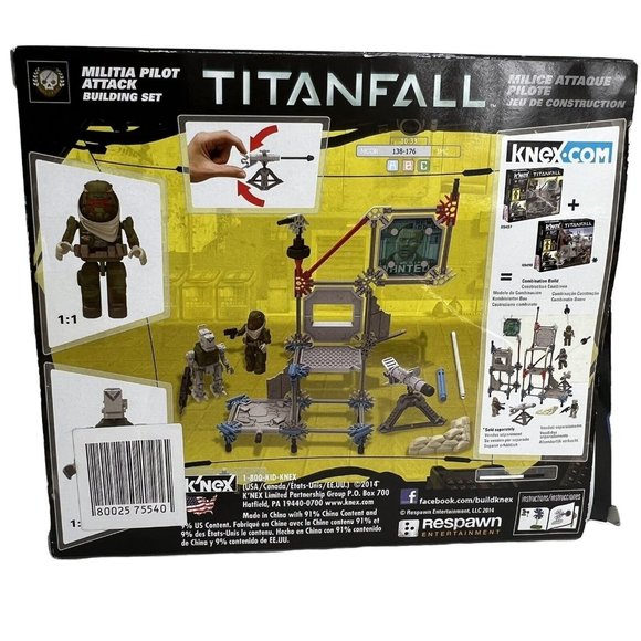 K'nex Titanfall Militia Pilot Attack 69497 Building Block Set 92 Pieces Respawn - Picture 3 of 12
